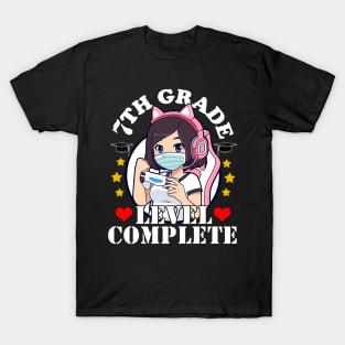 7th Grade Graduation Girl Loves Anime Gaming Girls T-Shirt